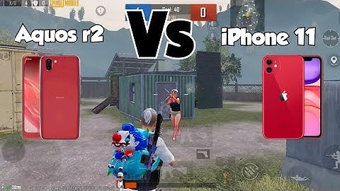 Sharp Aquos r2 Vs iPhone 11 😍 || 2.8 update ||who is best in 2023 || aquos r2 pubg test