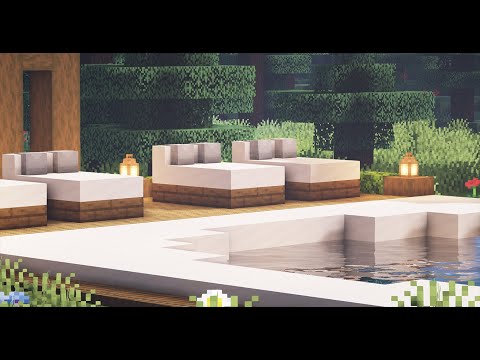 Minecraft: How to Build a Swimming Pool | Circular Modern Swimming Pool Tutorial