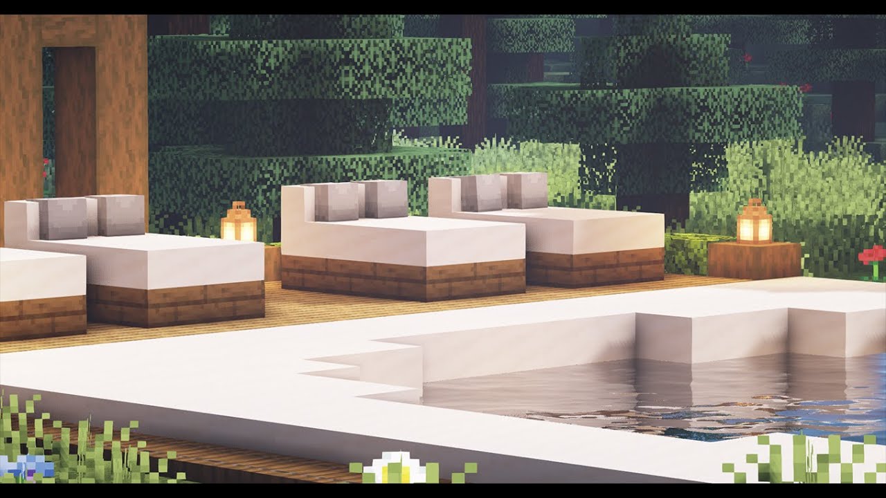 Minecraft: How to Build a Swimming Pool | Circular Modern Swimming Pool ...