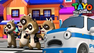 Lima Rakun Membuat Onar l Tayo Lagu Tim Penyelamat l Truk l Mobil polisi l Tayo Bahasa Indonesia
