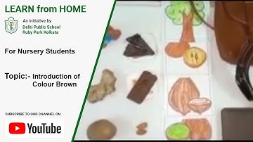 Nursery  | Introduction of Colour Brown | Learn Colours | DPS Ruby Park, Kolkata
