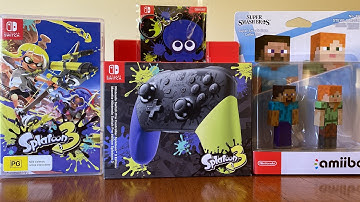 UNBOXING SPLATOON 3 + STEVE AND ALEX AMIIBO