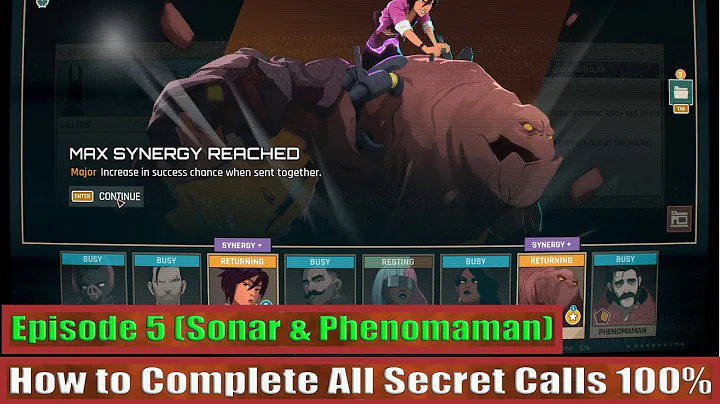 Dispatch Episode 5 How to Complete All Secret Calls 100% (Sonar & Phenomaman)