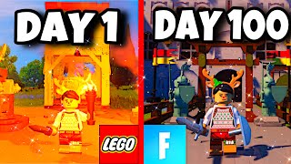 I Survived 100 Days in Lego Fortnite.. (Part 1)
