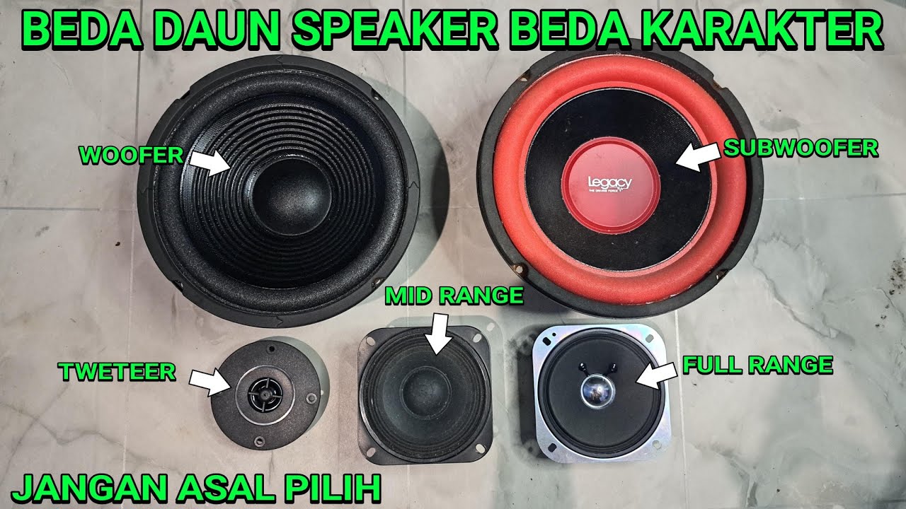 Типы динамиков и их применение... многие новички не понимают...