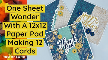 One Sheet Wonder With 12x12 Paper