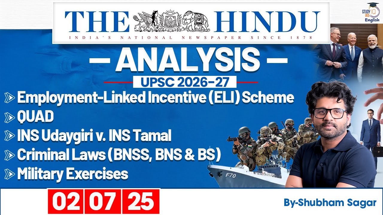 The Hindu Analysis | 2 July 2025 | Daily Newspaper Analysis for UPSC ...