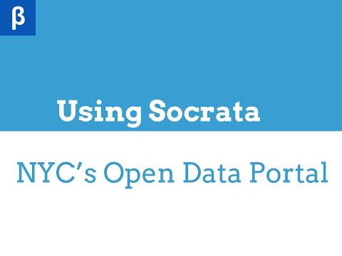 Week 04 - Introduction to NYC's Open Data Portal