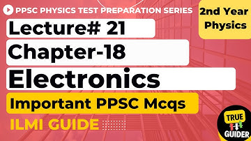 2nd year physics chapter 18 PPSC Mcqs, Transistor, Op-Amplifier, Logic Gates
