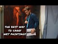 THE BEST WAY TO CARRY WET PAINTINGS. *NEW* Design for Plein Air - Allaprima Art Carrier