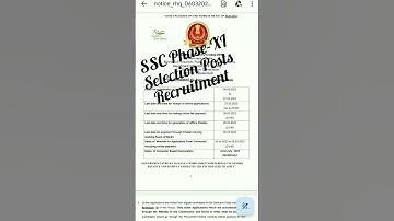 Staff Selection Commission Recruitment 2023. Phase-XI Selection Posts. Last Date 27.03.2023