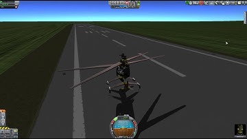 Helicopter - attempted speed record - KSP Infernal Robotics+FAR