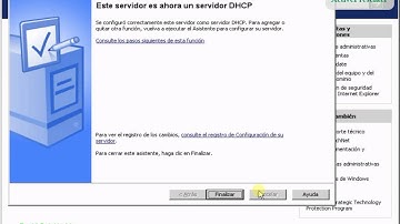 Configuración de servidor DHCP en Windows Server 2003