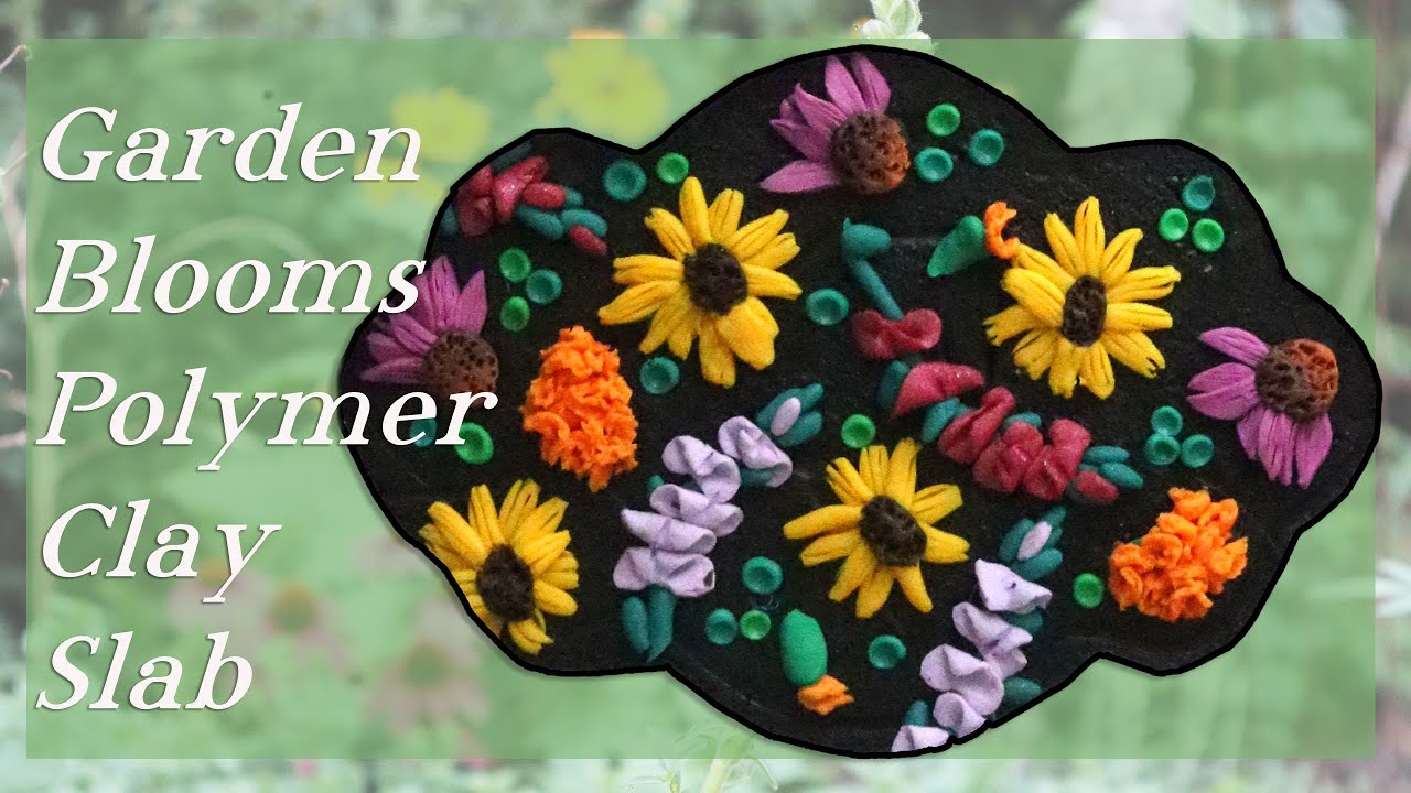 Flower Garden Mix, Polymer Clay, 50 pieces