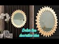 DIY mirror decoration using dollar tree stuff | wall mirror decor | wood craft | Craft Angel