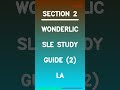 Wonderlic SLE Study Guide 2 La Latest