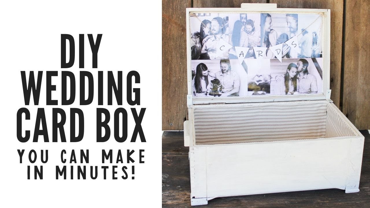 DIY Wedding Card Box You Can Make in Minutes - YouTube