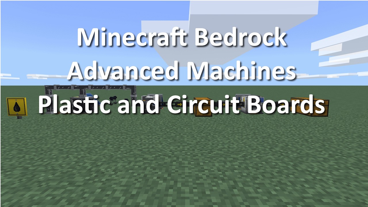 Minecraft Bedrock Advanced Machines Plastic and Circuit Boards: video thumbnail