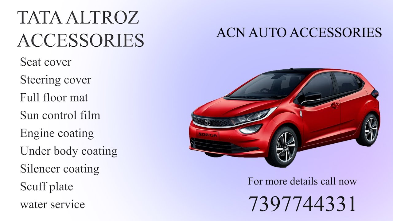 Tata altroz car accessories modified | Tata Altroz scuff plate | Car Accessories | Acn motors
