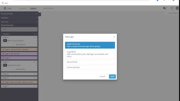 Navigating the Survey Authoring Build and Edit Tool