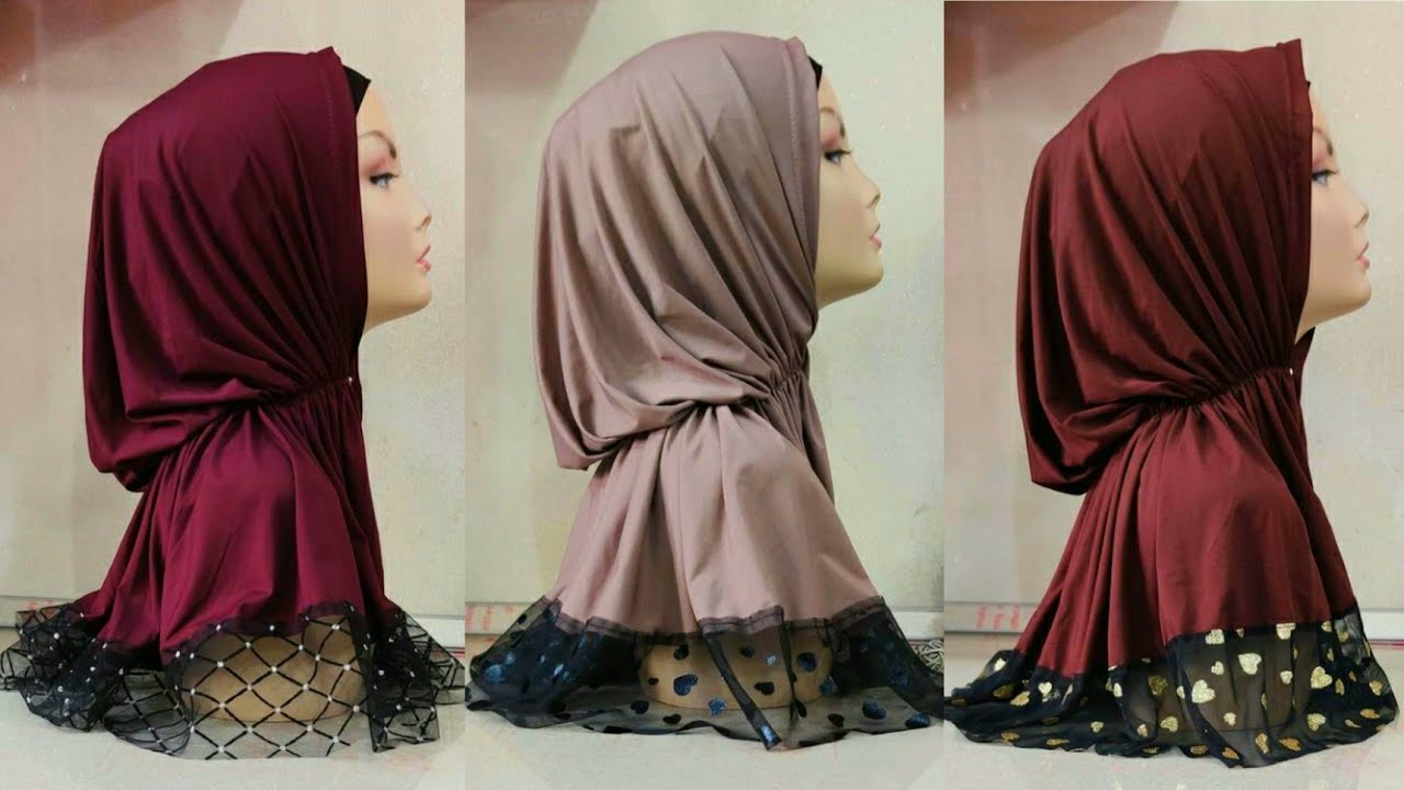 مشروع جد مربح💸حجاب رائع سهل في اللبس//diy Hijab easy to wear