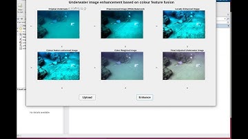 Under Water Image Enhancement using MATLAB