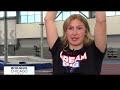 Depaul Blue Demons first-ever female pole vaulter Katelyn Welsh is raising the bar