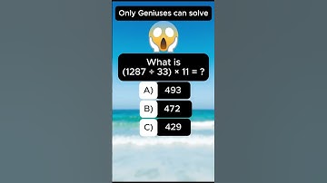 Math quiz for smart peoples #quickmindtest #quiz #quizchallenge #maths #mathquiz