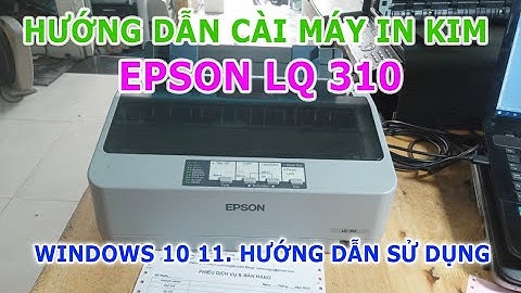 Cài đặt máy in kim Epson LQ 310 |  Hướng dẫn sử dụng chi tiết