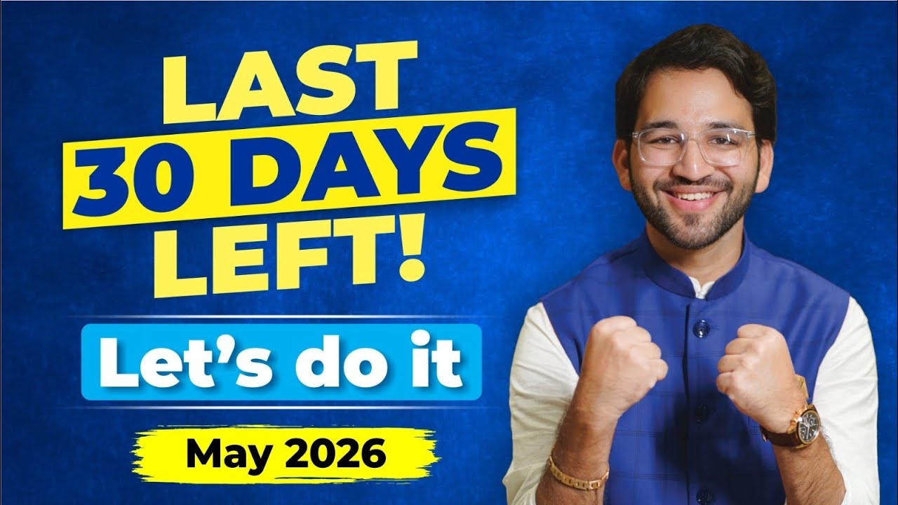 DON'T Make THESE Mistakes in Last 30 Days CA Exam May 2026 Strategy ...
