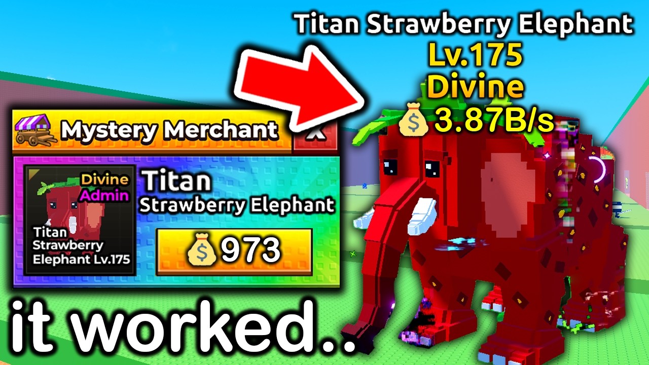 Using MYSTERY MERCHANT For LEVEL 175 TITAN DIVINE BRAINROTS in Escape Tsunami For Brainrots