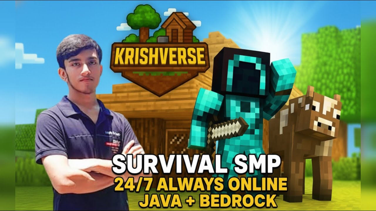 ⚔️ Krish Verse SMP LIVE | New Survival Adventures Start Here! 🔥 | Open to All Players 🌐