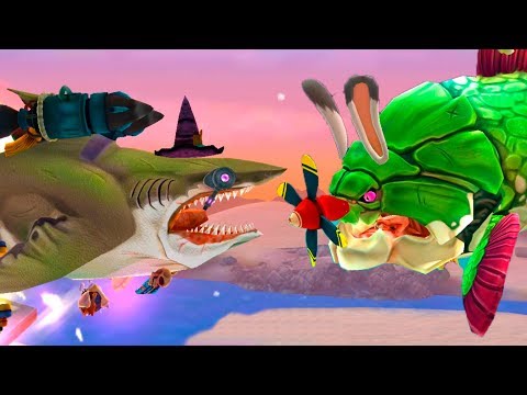МЕГАЛОДОН и Большая МАМОЧКА Hungry Shark World #3 Злая акула с Кидом на Антарктическом полюсе