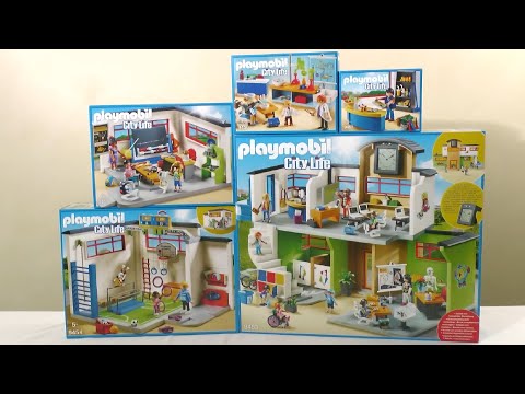 Playmobil école salle de sport et classe d'histoire