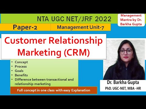 Customer Relationship Marketing/ process/ goals/ benefits/ transactional vs relationship marketing