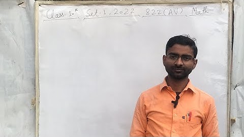 Live Class 10th Set- 1 2022, 822 (AV), Math Unsolved Solutions , U.P. Board ,Easy Method of Solution