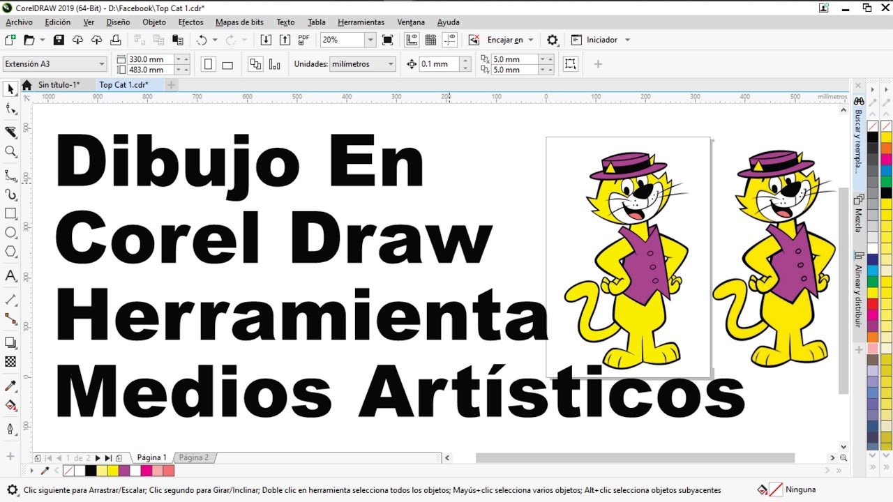 Dibujo en Corel Draw - YouTube
