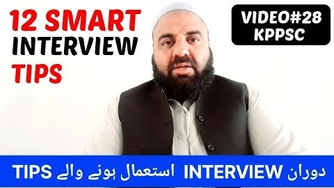 12 Smart Interview Tips | successful interview tips kppsc lectures, headmasters, subject specialists
