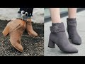 Very comfortable &amp; warm suede ankle boots designs ideas for women&#39;s/suede ankle boots