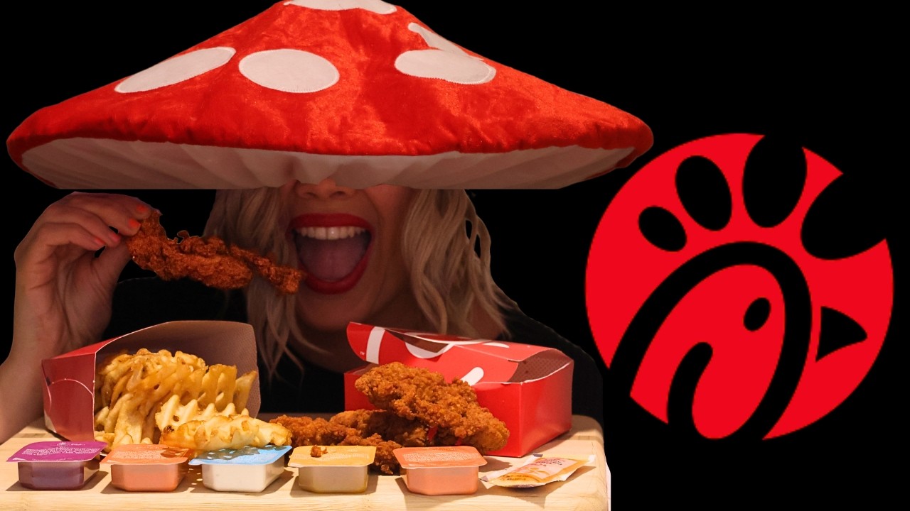 ASMR Chick-Fil-A Chicken + Fries MUKBANG - What Do You Get Here?