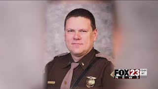 Trooper honored with funeral home escort