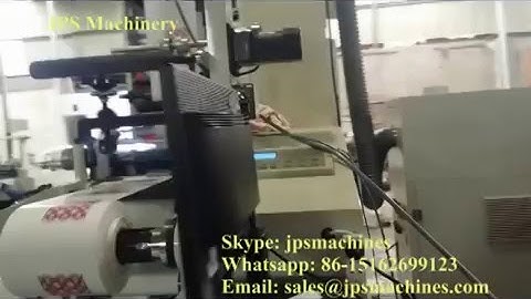 JPS320-6C Six colour printing machine With 1 UV + Web guiding + Video monitor + corona treatment