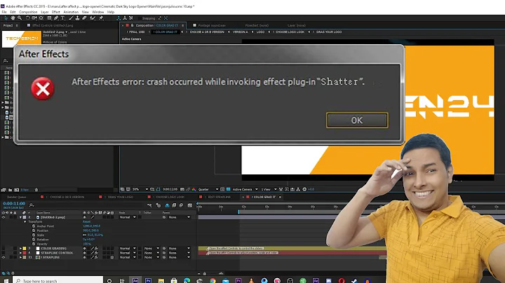 After Effect Crash Occurred While Invoking Effect Plug-In | How to Fix After Effect Crash