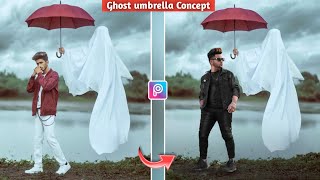 Honey Jaiswal66 new ghost umbrella photo editing | honey Jaiswal66 picsart photo editing | picsart screenshot 5