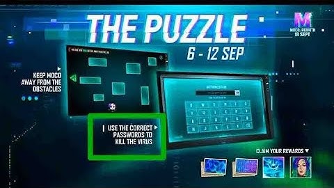 moco puzzle solve in free fire ||moco event solve puzzle in 90 sec
