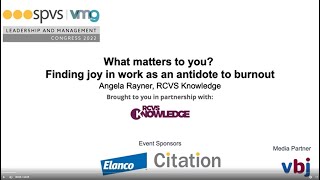 What matters to you? An antidote to burnout