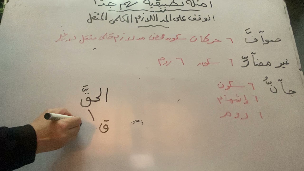 اوجه الوقف علي المد اللازم الكلمي المثقل