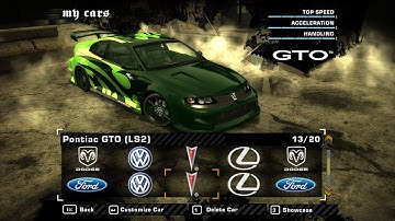 Need for Speed: Most Wanted — Pontiac GTO (LS2) (Demo)