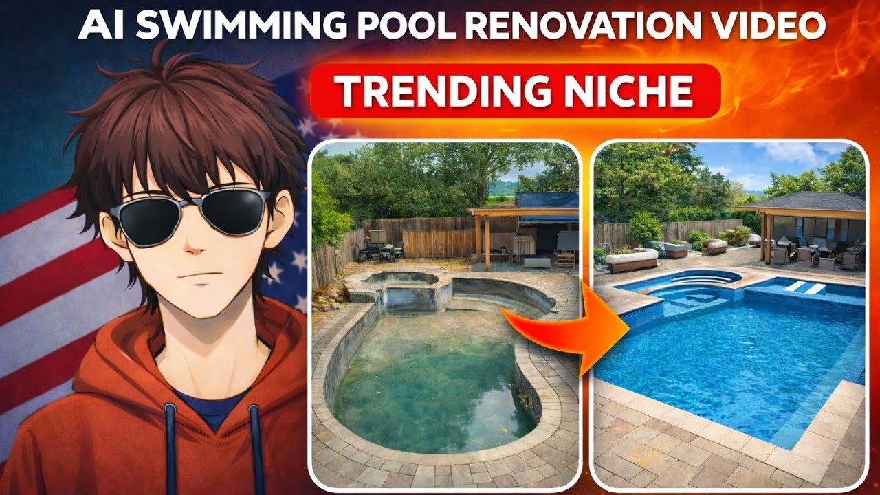 How to Create AI Swimming Pool Renovation Videos 😱 | Full Tutorial ...