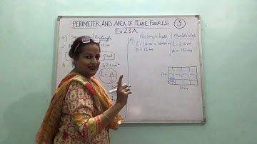 Class 6 || mathematics || Perimeter and area of plane figures || part 3